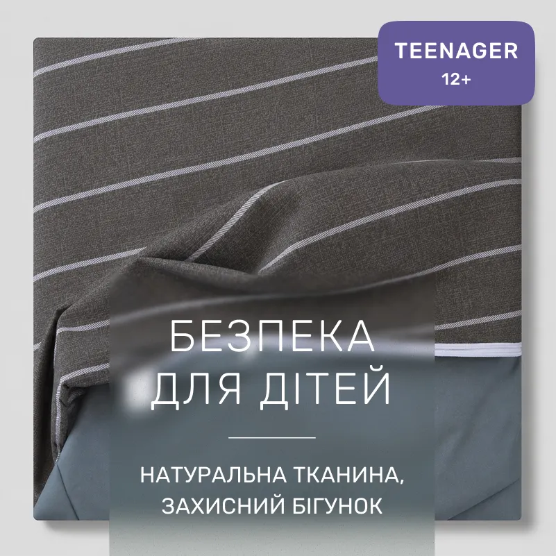 Комплект постільної білизни Сатин TEENAGER 22-1423 Thin stripe - 2