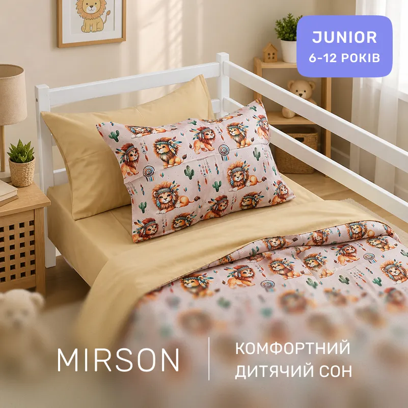 Комплект постельного белья Сатин JUNIOR 22-1474 Boho Little Lion - 3