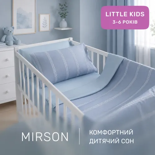 Комплект постельного белья Сатин LITTLE KIDS 22-1378 Silver Vine - 4