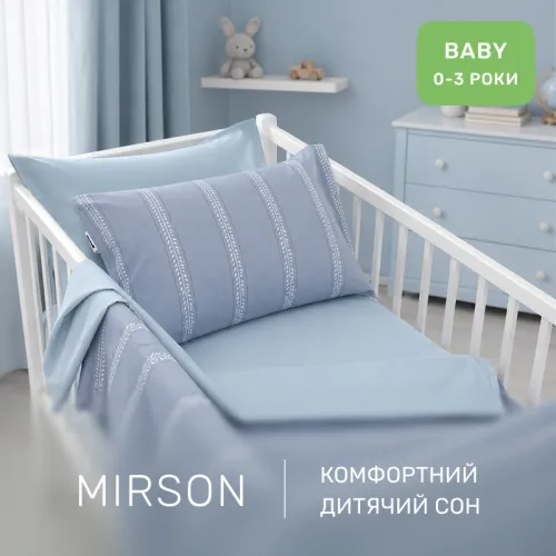 Комплект постельного белья Сатин BABY 22-1378 Silver Vine - 4