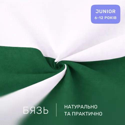 Комплект постельного белья Бязь JUNIOR Green Diego (11-2107+18-0130) - 2