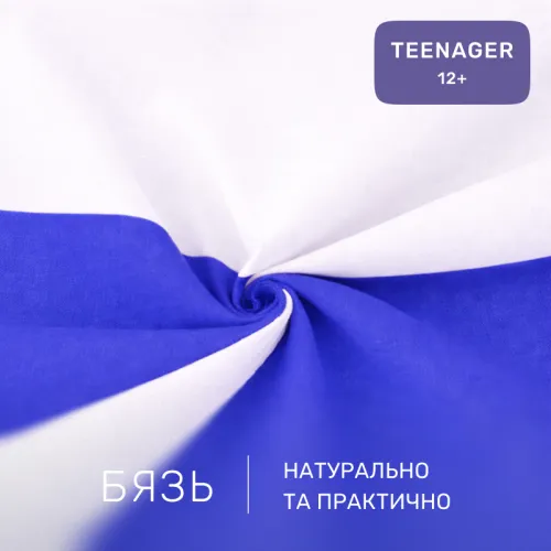 Комплект постельного белья Бязь TEENAGER Pablo Blue(11-2107+19-4150) - 2