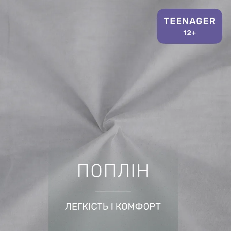 Комплект постільної білизни Поплін TEENAGER Poplin Line 054 + 041 Daniel - 1
