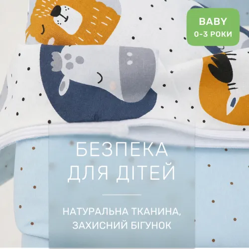 Комплект постельного белья Поплин BABY Poplin Line Kids 09 Sleeping animals - 3