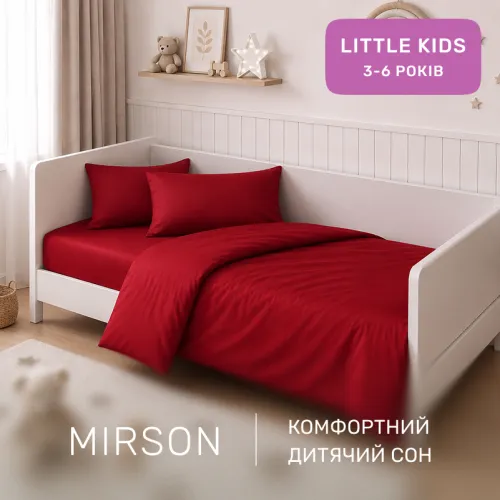 Комплект постельного белья Сатин LITTLE KIDS Satin Light Pro 10-007 Red - 4