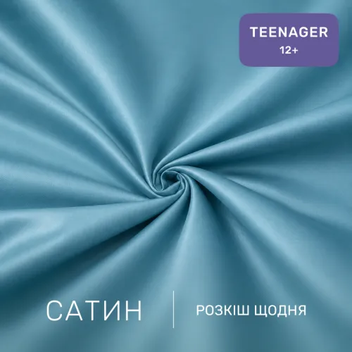 Комплект постельного белья Сатин TEENAGER Satin Light Pro 10-008 Blue - 2