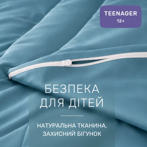 Комплект постельного белья Сатин TEENAGER Satin Light Pro 10-008 Blue - 3