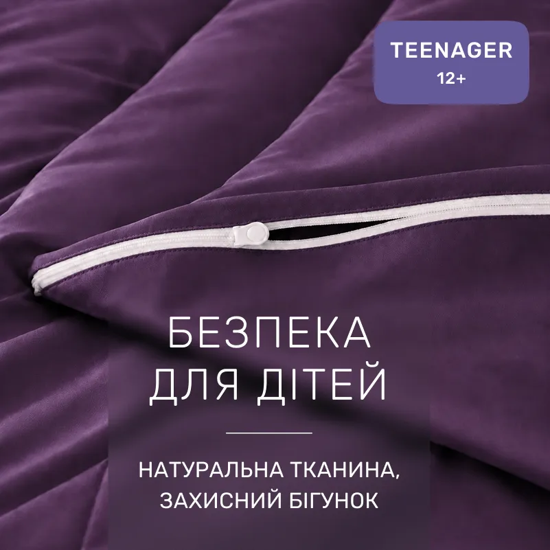 Комплект постільної білизни Сатин TEENAGER Satin Light Pro 10-012 Violet - 2