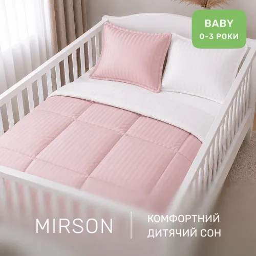 Комплект постельного белья Сатин BABY Satin Stripe 30-0007 + 30-0001 Beatrisa - 4