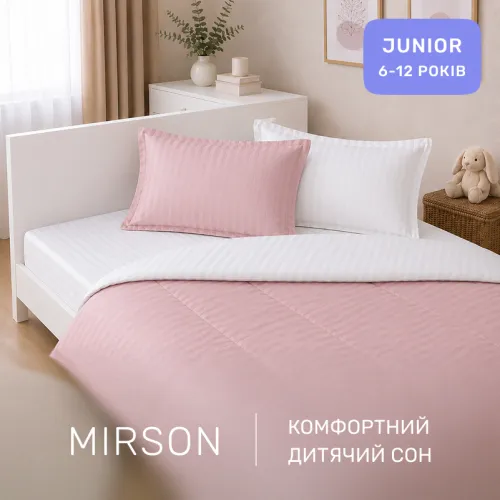 Комплект постельного белья Сатин JUNIOR Satin Stripe 30-0007 + 30-0001 Beatrisa - 4