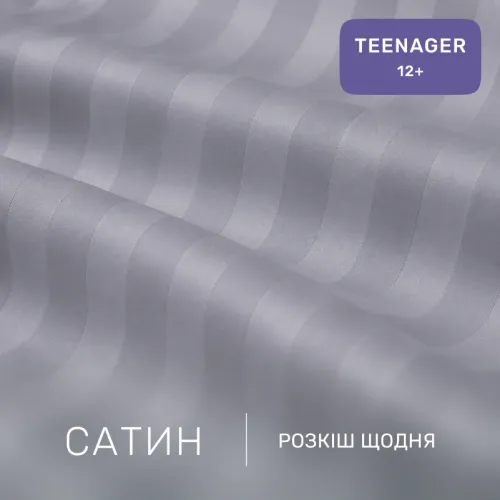 Комплект постельного белья Сатин TEENAGER Satin Stripe 30-0010 + 30-0001 Widad - 2