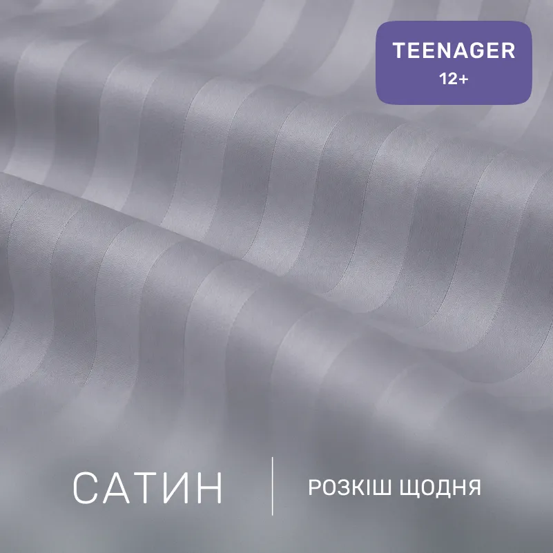 Комплект постільної білизни Сатин TEENAGER Satin Stripe 30-0010 + 30-0001 Widad - 1