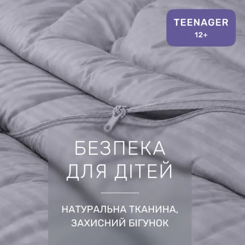 Комплект постельного белья Сатин TEENAGER Satin Stripe 30-0010 + 30-0001 Widad - 3