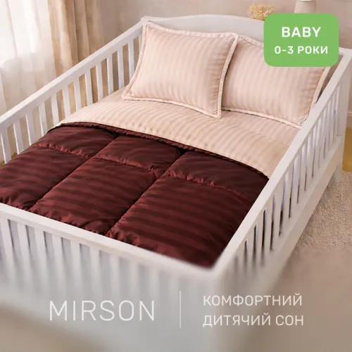 Комплект постельного белья Сатин BABY Satin Stripe 30-0006 + 30-0004 Baylee - 4