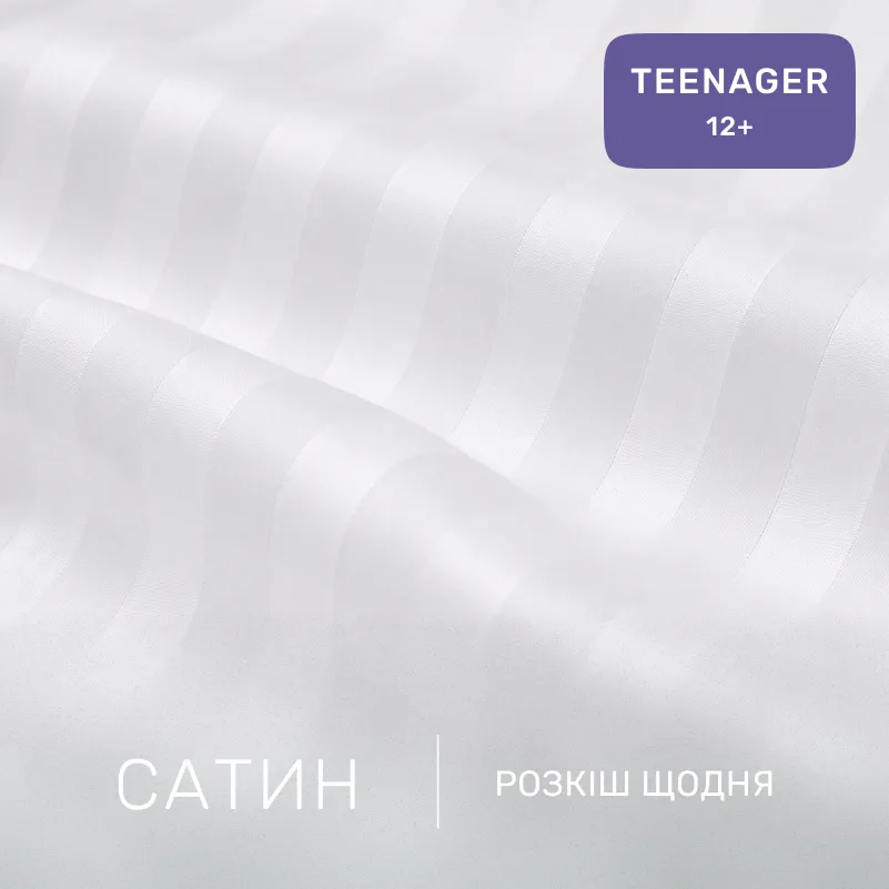 Комплект постільної білизни Сатин TEENAGER Satin Stripe 30-0008 + 30-0001 Bethseda - 1