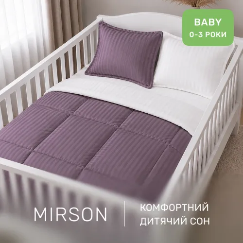Комплект постельного белья Сатин BABY Satin Stripe 30-0008 + 30-0001 Bethseda - 4