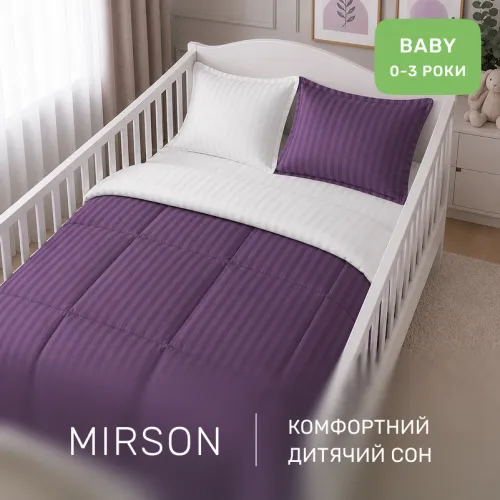 Комплект постельного белья Сатин BABY Satin Stripe 30-0009 + 30-0001 Belinda - 4
