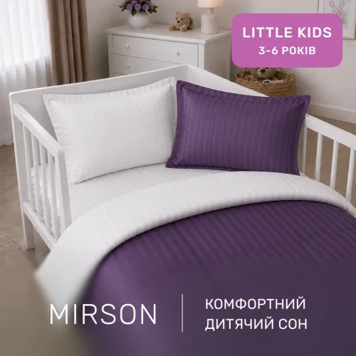 Комплект постельного белья Сатин LITTLE KIDS Satin Stripe 30-0009 + 30-0001 Belinda - 4