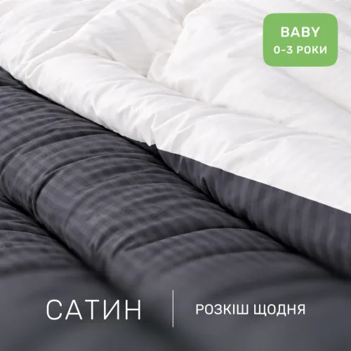 Комплект постельного белья Сатин BABY Satin Stripe 30-0012 + 30-0001 Vevina - 2