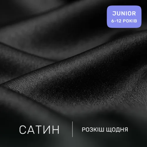  Комплект постельного белья Сатин JUNIOR 0848 Blue Black - 2