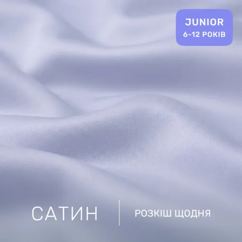 Комплект постельного белья Сатин JUNIOR 0843 Grey Blue - 2