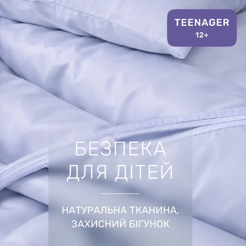 Комплект постільної білизни Сатин TEENAGER 0843 Grey Blue - 2