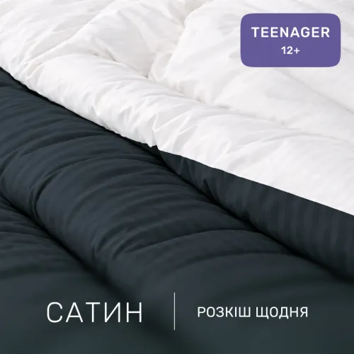 Комплект постельного белья Сатин TEENAGER Satin Stripe 30-0021 + 30-0001 Atanelly - 2