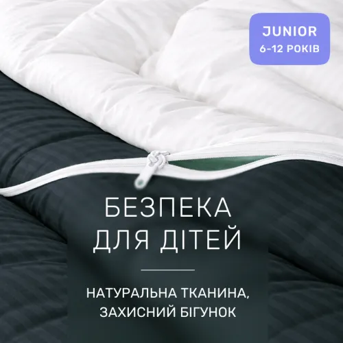 Комплект постельного белья Сатин JUNIOR Satin Stripe 30-0021 + 30-0001 Atanelly - 3