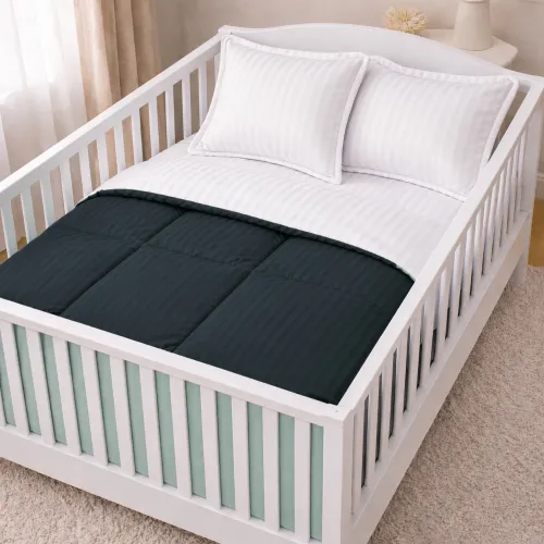 Комплект постельного белья Сатин BABY Satin Stripe 30-0021 + 30-0001 Atanelly - 1