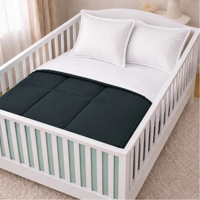 Комплект постельного белья Сатин BABY Satin Stripe 30-0021 + 30-0001 Atanelly