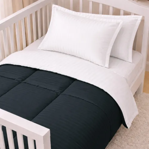 Комплект постельного белья Сатин LITTLE KIDS Satin Stripe 30-0021 + 30-0001 Atanelly - 1