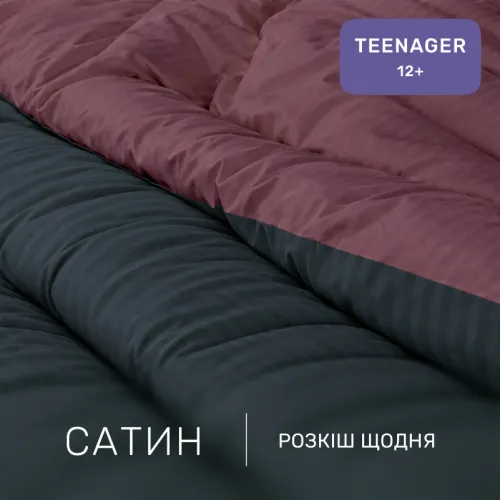 Комплект постельного белья Сатин TEENAGER Satin Stripe 30-0021 + 30-0008 Dorimel - 2