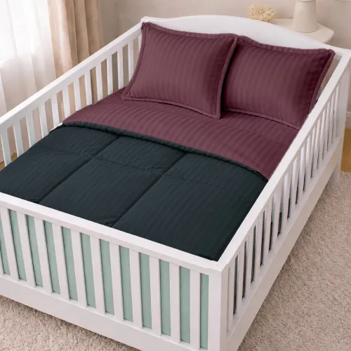 Комплект постельного белья Сатин BABY Satin Stripe 30-0021 + 30-0008 Dorimel - 1