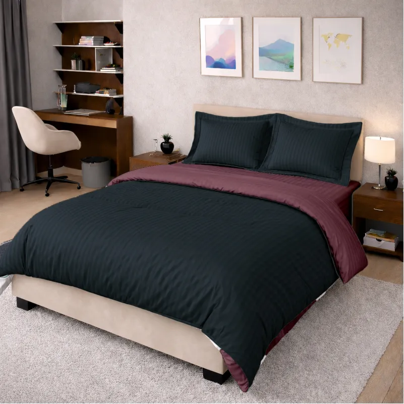 Комплект постельного белья Сатин TEENAGER Satin Stripe 30-0021 + 30-0008 Dorimel
