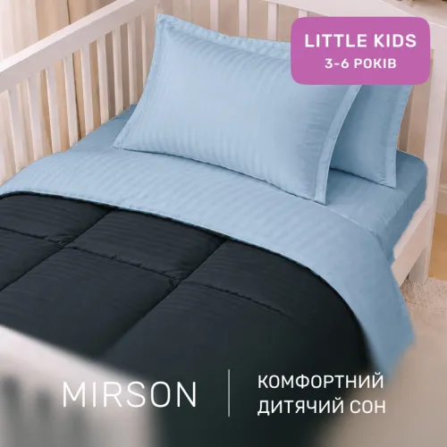 Комплект постельного белья Сатин LITTLE KIDS Satin Stripe 30-0021 + 30-0015 Edaliz - 4