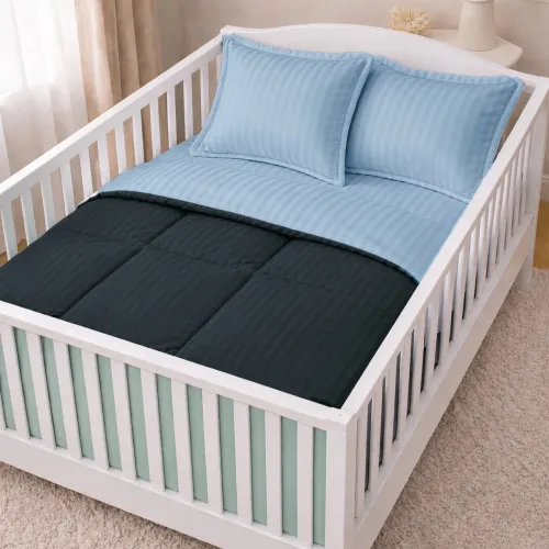 Комплект постельного белья Сатин BABY Satin Stripe 30-0021 + 30-0015 Edaliz - 1