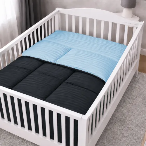 Комплект постельного белья Сатин BABY Satin Stripe 30-0021 + 30-0015 Edaliz - 5