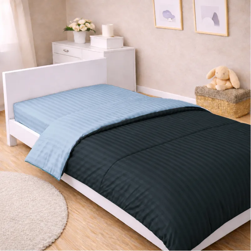 Комплект постельного белья Сатин JUNIOR Satin Stripe 30-0021 + 30-0015 Edaliz Фото - 7