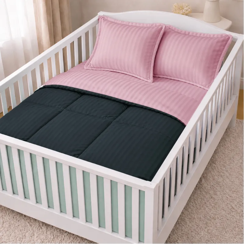 Комплект постельного белья Сатин BABY Satin Stripe 30-0021 + 30-0007 Esandiora