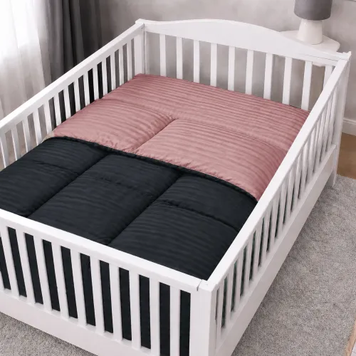 Комплект постельного белья Сатин BABY Satin Stripe 30-0021 + 30-0007 Esandiora - 5