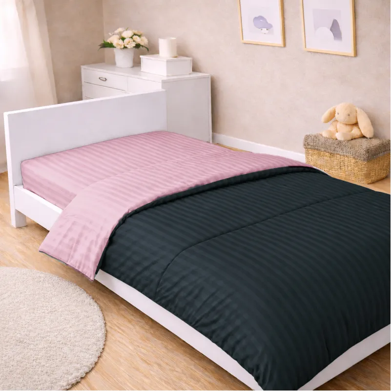 Комплект постельного белья Сатин JUNIOR Satin Stripe 30-0021 + 30-0007 Esandiora - 4