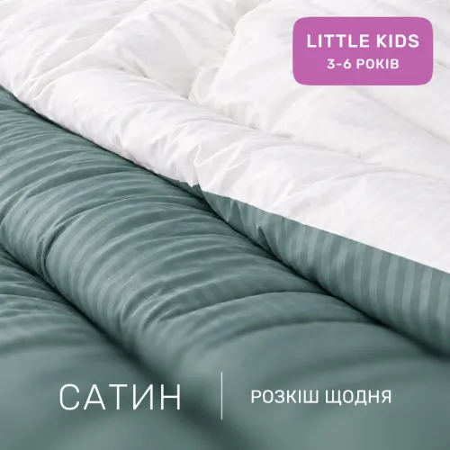 Комплект постільної білизни Сатин LITTLE KIDS Satin Stripe 30-0015 + 30-0001 Galiena - 2
