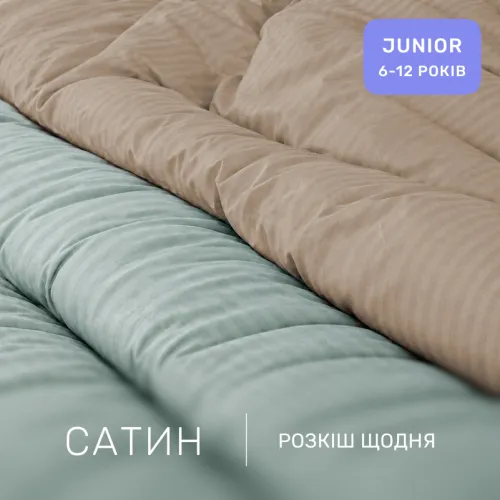Комплект постельного белья Сатин JUNIOR Satin Stripe 30-0015 + 30-0004 Gavenia - 2