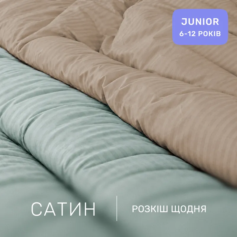 Комплект постельного белья Сатин JUNIOR Satin Stripe 30-0015 + 30-0004 Gavenia - 1