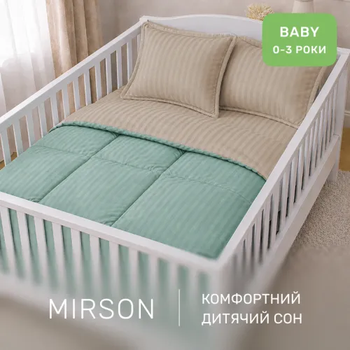 Комплект постільної білизни Сатин BABY Satin Stripe 30-0015 + 30-0004 Gavenia - 4