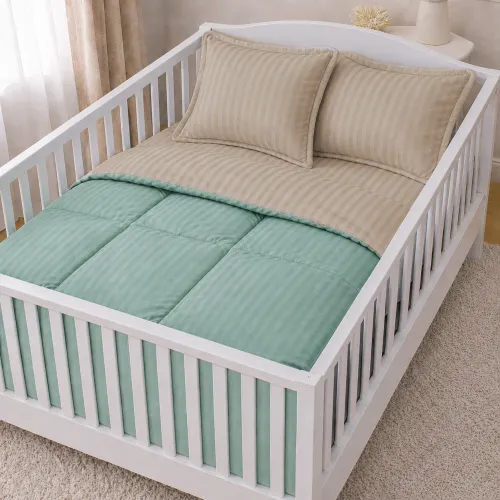 Комплект постільної білизни Сатин BABY Satin Stripe 30-0015 + 30-0004 Gavenia - 1