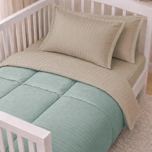 Комплект постільної білизни Сатин LITTLE KIDS Satin Stripe 30-0015 + 30-0004 Gavenia - 1