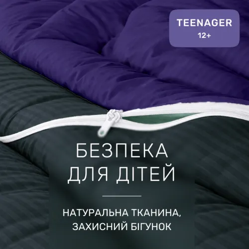 Комплект постільної білизни Сатин TEENAGER Satin Stripe 30-0021 + 30-0020 Likana - 3