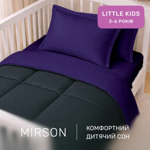 Комплект постельного белья Сатин LITTLE KIDS Satin Stripe 30-0021 + 30-0020 Likana - 4