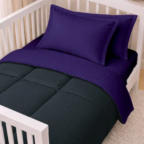 Комплект постельного белья Сатин LITTLE KIDS Satin Stripe 30-0021 + 30-0020 Likana - 1